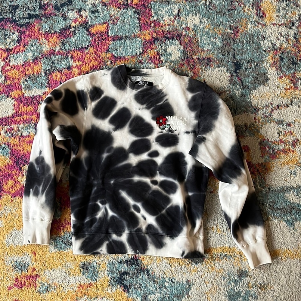 NICEKICKS. Tie dye have a nice day sweatshirt XS - Picture 3 of 6